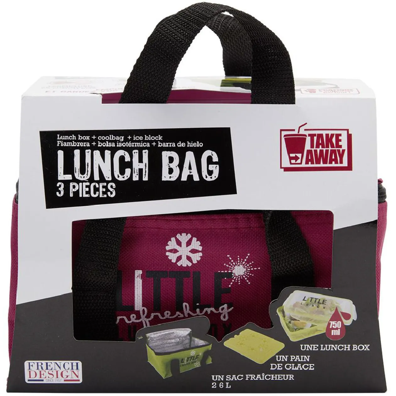 Lunch box sac fraîcheur 3 pièces