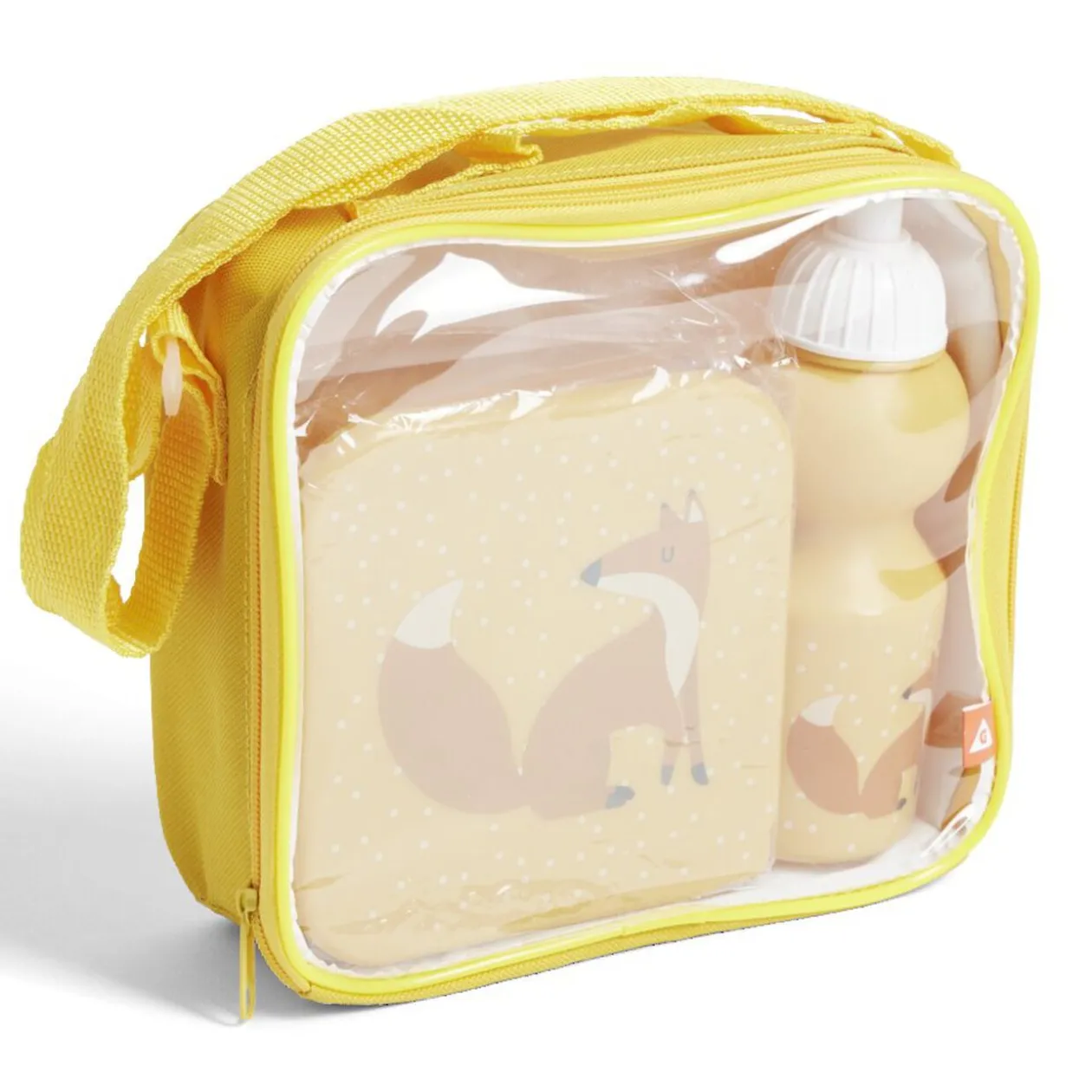 Lunchbox enfant 720ml avec gourde 350ml et sac de transport renard orange