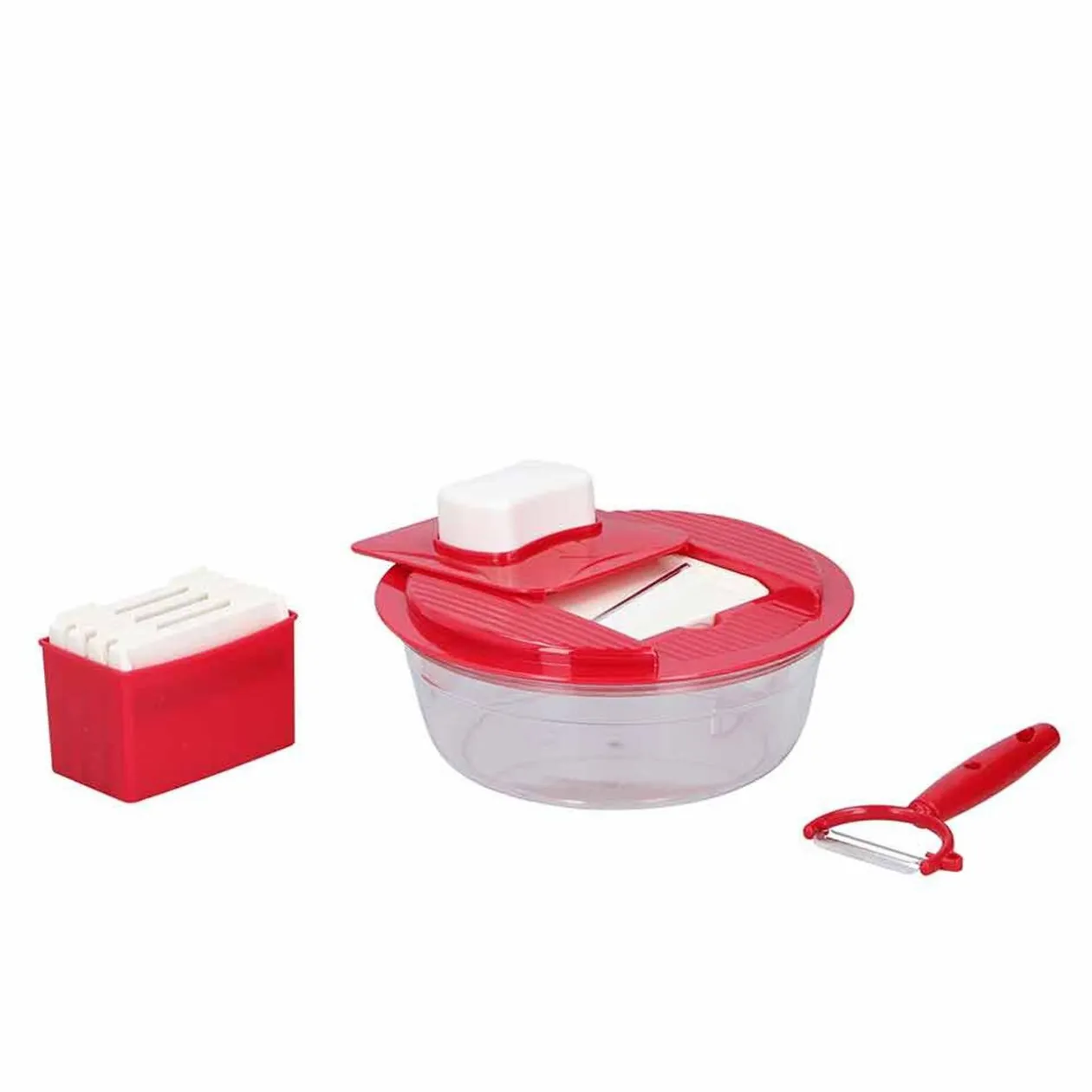 Mandoline et râpe multifonctions 7 pièces