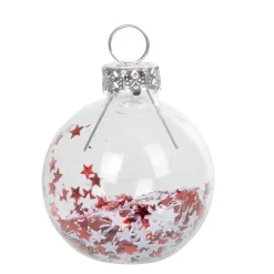 Marque-place de Noël blanc et rouge x 6