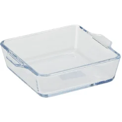 Mini plat en verre forme carré