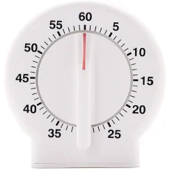 Minuteur de cuisine blanc