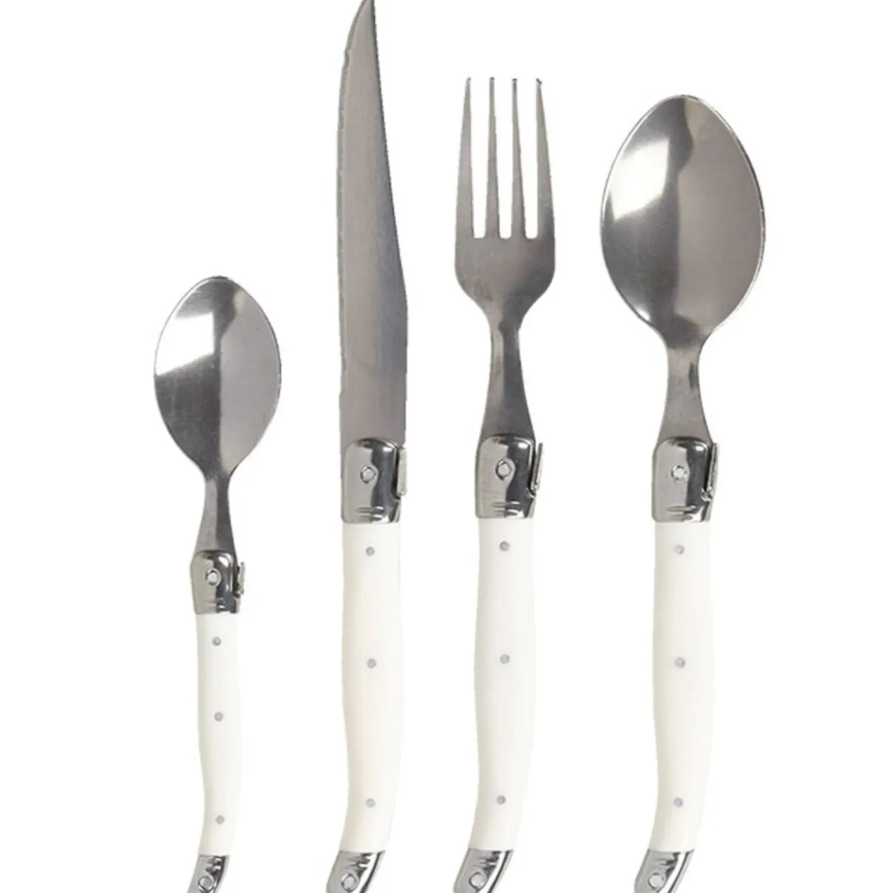 Ménagère 24 pièces blanc