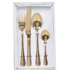 Ménagère 24 pièces doré