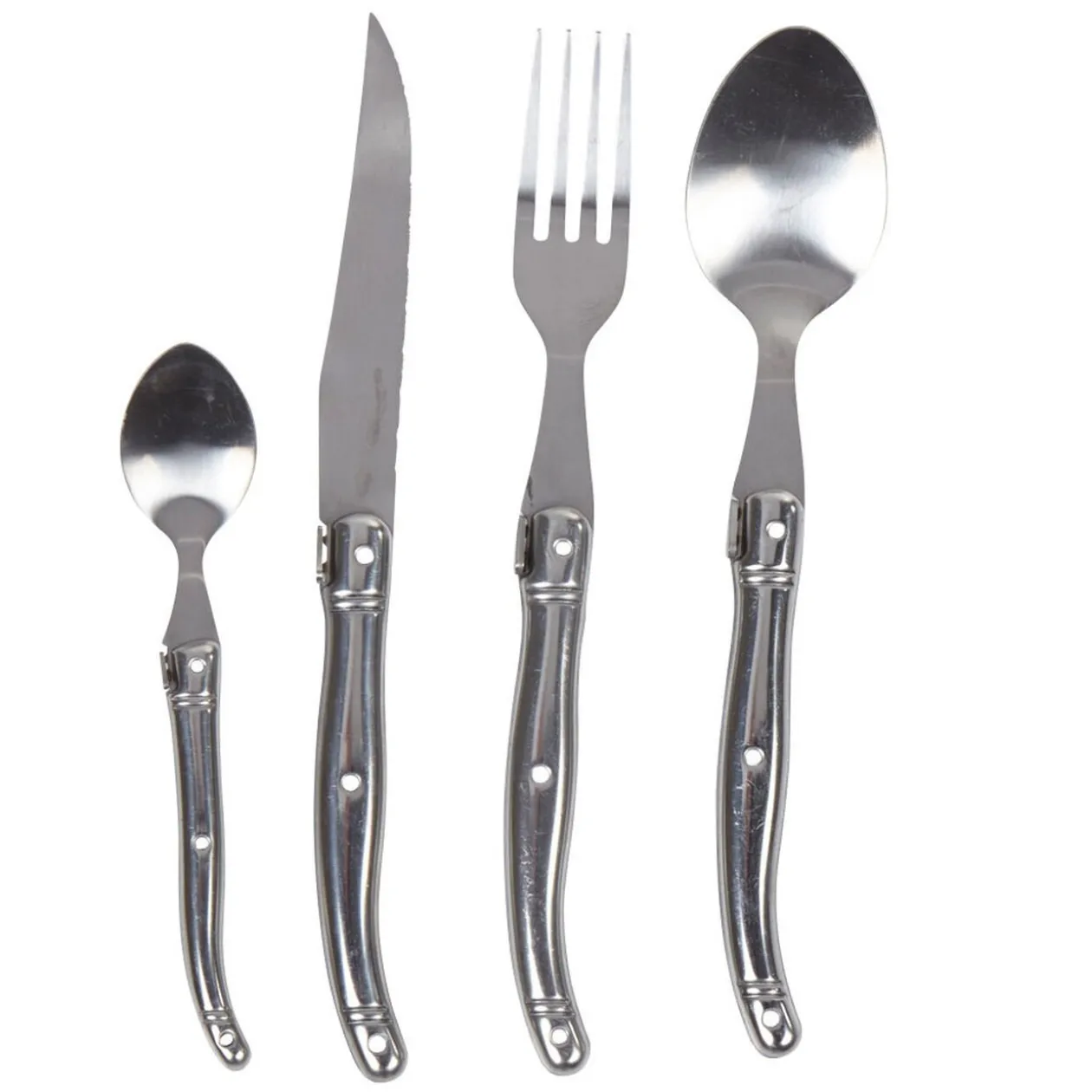 Ménagère 24 pièces gris