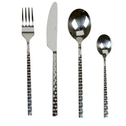 Ménagère 16 pièces manche motif damassé