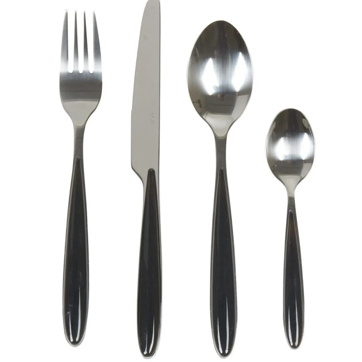 Ménagère 24 pièces noir