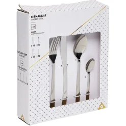 Ménagère inox 12 personnes 48 pièces