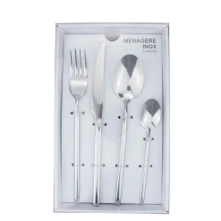 Ménagère moderne en inox 24 pièces