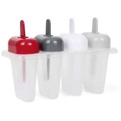Moule à glace avec manche coloré x 4