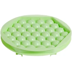 Moule à glaçon boule x37 - plastique vert 21x21xH3cm