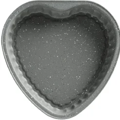 Moule à gâteau coeur gris effet marbre
