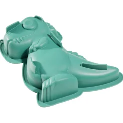Moule à gâteau forme dinosaure Tyrex silicone vert 26x19xH5,5cm