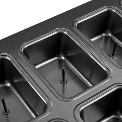 Moule à mini cake coeur coulant en métal x8