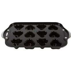Moule à muffins coeurs avec fonds amovibles