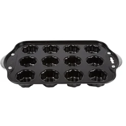 Moule à muffins fleurs avec fonds amovibles