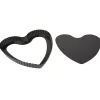 Moule à pâtisserie forme coeur avec fond amovible