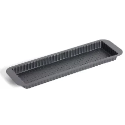 Moule à tarte rétractable acier perforé noir 35x11xH2,5cm