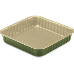 Moule carré B-NAT beige et vert