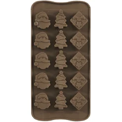 Moule de Noël pour chocolats marron