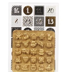 Moule en silicone Noël avec calendrier de l'avent