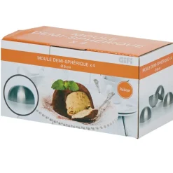 Moule forme dôme acier x4