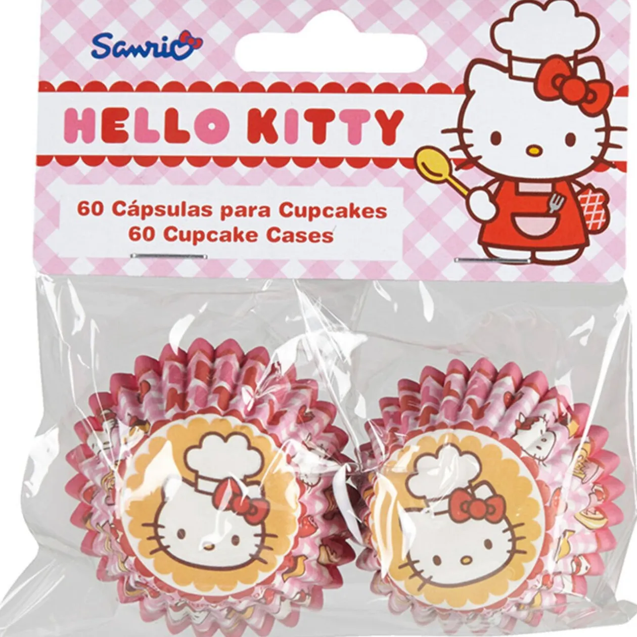 Moule mini cupcake Hello Kitty x60