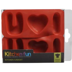 Moule patisserie en silicone forme coeur Love U x2