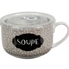 Mug à soupe et son couvercle