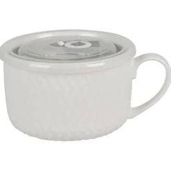 Mug à soupe et son couvercle