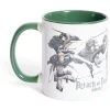 Mug Attaque des Titans vert et blanc 315ml