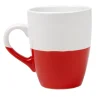 Mug bicolore blanc et rouge