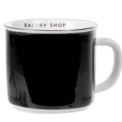 Mug bicolore noir blanc collection Bakery