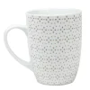 Mug blanc à motif taupe