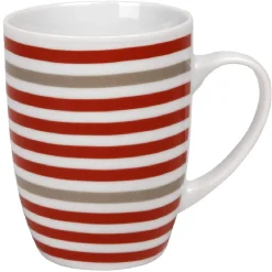 Mug blanc à rayures