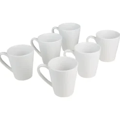 Mug conique blanc x6