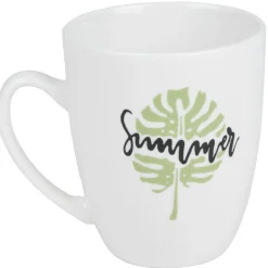 Mug de couleur banche avec designs Fun