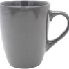 Mug en faïence 31 cl uni gris brillant