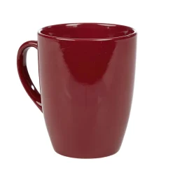 Mug en faïence 31 cl uni rouge brillant