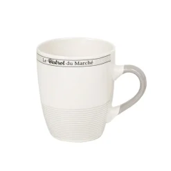 Mug en porcelaine design Bistrot du Marché 33 cl