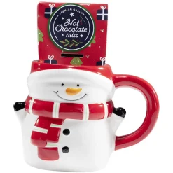 Mug forme personnage de Noël multicolore