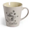 Mug grès 600mL Ø9xH10cm - 4 coloris