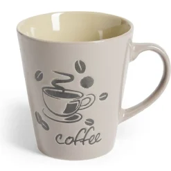 Mug grès 600mL Ø9xH10cm - 4 coloris