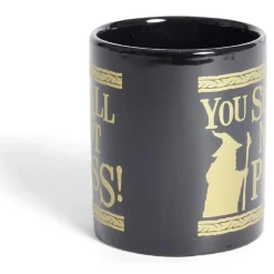 Mug Le Seigneur des Anneaux Vous ne passerez pas noir et doré 315ml