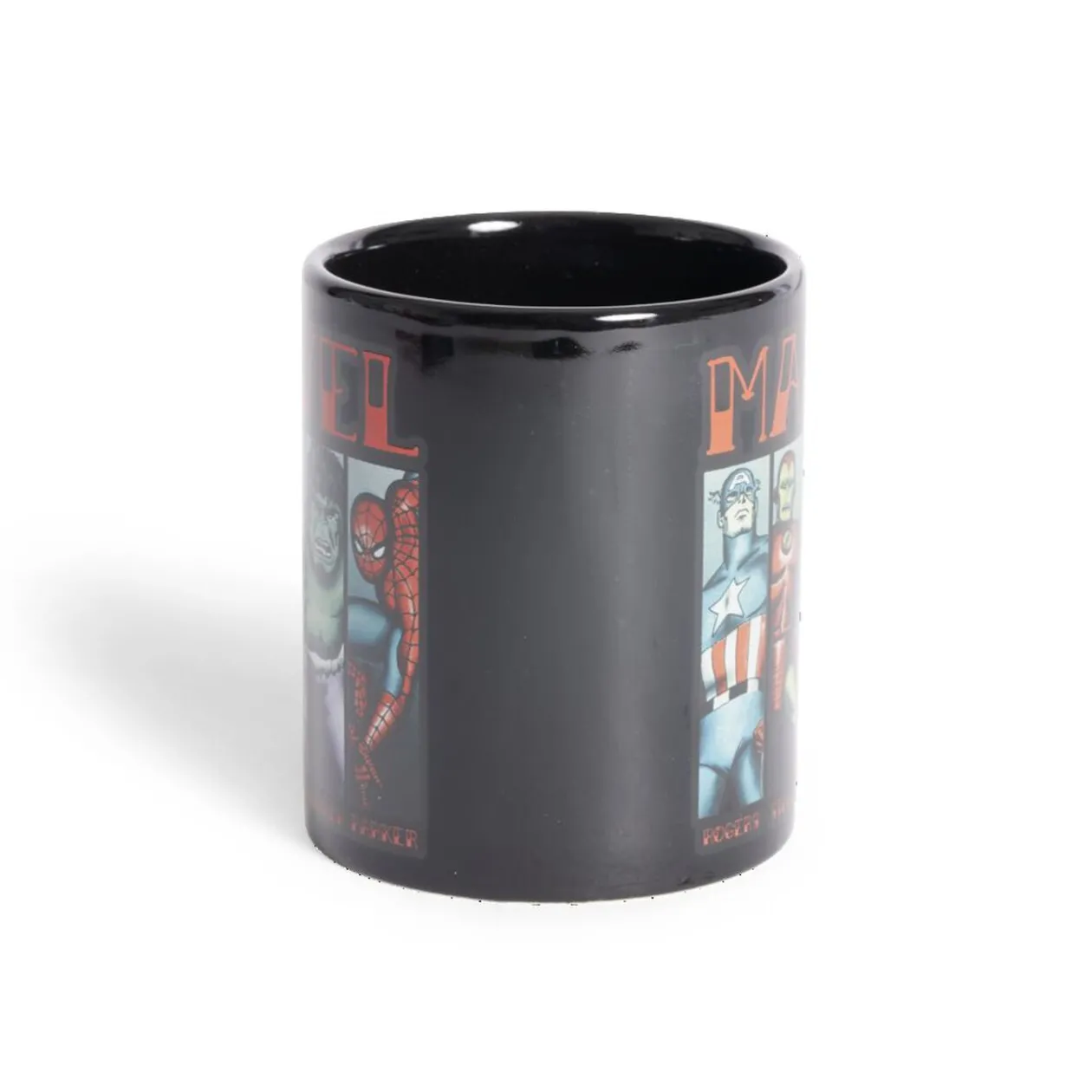 Mug Marvel personnages emblématiques noir et rouge 315ml