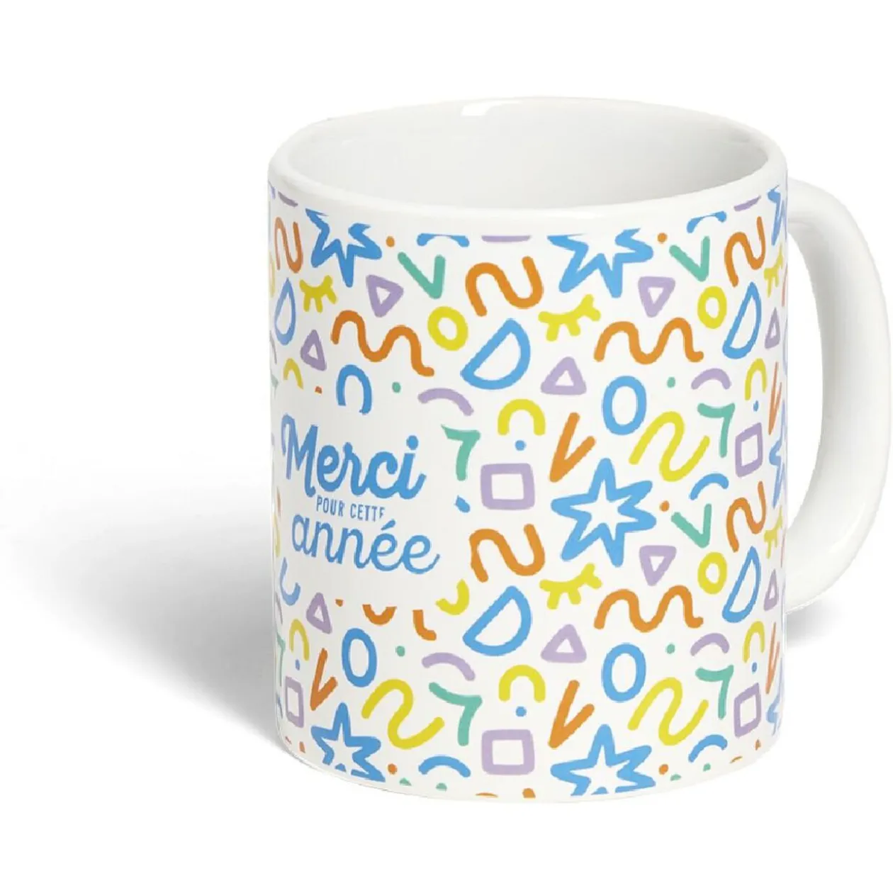 Mug Merci pour cette année céramique Ø8xH10cm 4 modèles