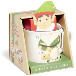 Mug Noël gourmand Ø11xH16cm - 3 modèles