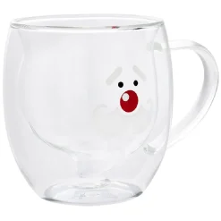 Mug Noël verre double paroi 30cl - 2 modèles
