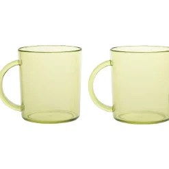 Mug plastique vert x2