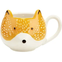 Mug renard orange blanc noir